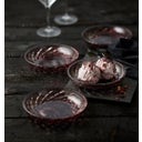 Lyngby Glas Talerze Sorrento 16 cm, 4 sztuki - różowy