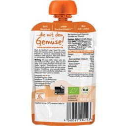 Bolsita de Frutas Bio - Mango, Zanahoria, Chirivía y Avena - 100 g