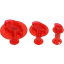 1 Set de Molde para Galleta en forma de Hojas - Set de moldes para galletas con forma de hojas, 1 set