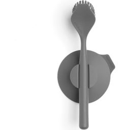 Brabantia Spazzola Lavapiatti con Ventosa - Dark Grey