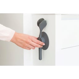 Brabantia Spazzola Lavapiatti con Ventosa - Dark Grey