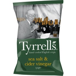 Tyrrells Chips Sea Salt & Cider Vinegar - 150 g