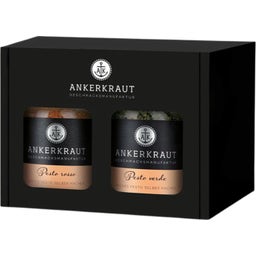 Pasta Party Box - Set van 2 glazen potten met kurken dop - 1 set