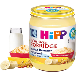 Organic Breakfast Porridge Jar - Mango-Banana Oatmeal - 160 g