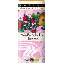 Bio drunter & drüber biała czekolada + owoce - 70 g