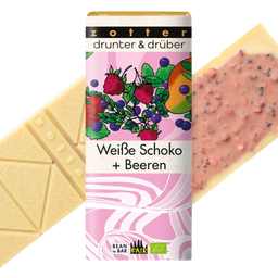 Bio drunter & drüber biała czekolada + owoce - 70 g