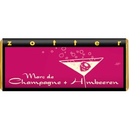 Zotter Schokoladen Marc de Champagne + maliny bio - 70 g