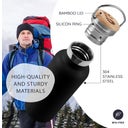Bambaw Thermosflasche aus Edelstahl 350 ml - Jet Black