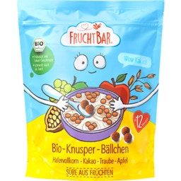 Bio hrustljave kroglice - polnozrnati oves, kakav, grozdje in jabolko - 125 g