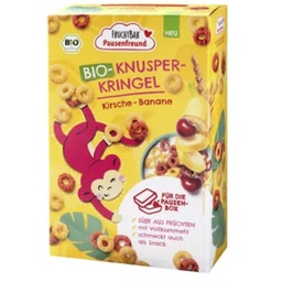 Pausenfreund - bio hrustljavi obročki - češnja in banana