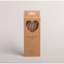 Bent Drinking Straw - Heart, Transparent, Set of 4
